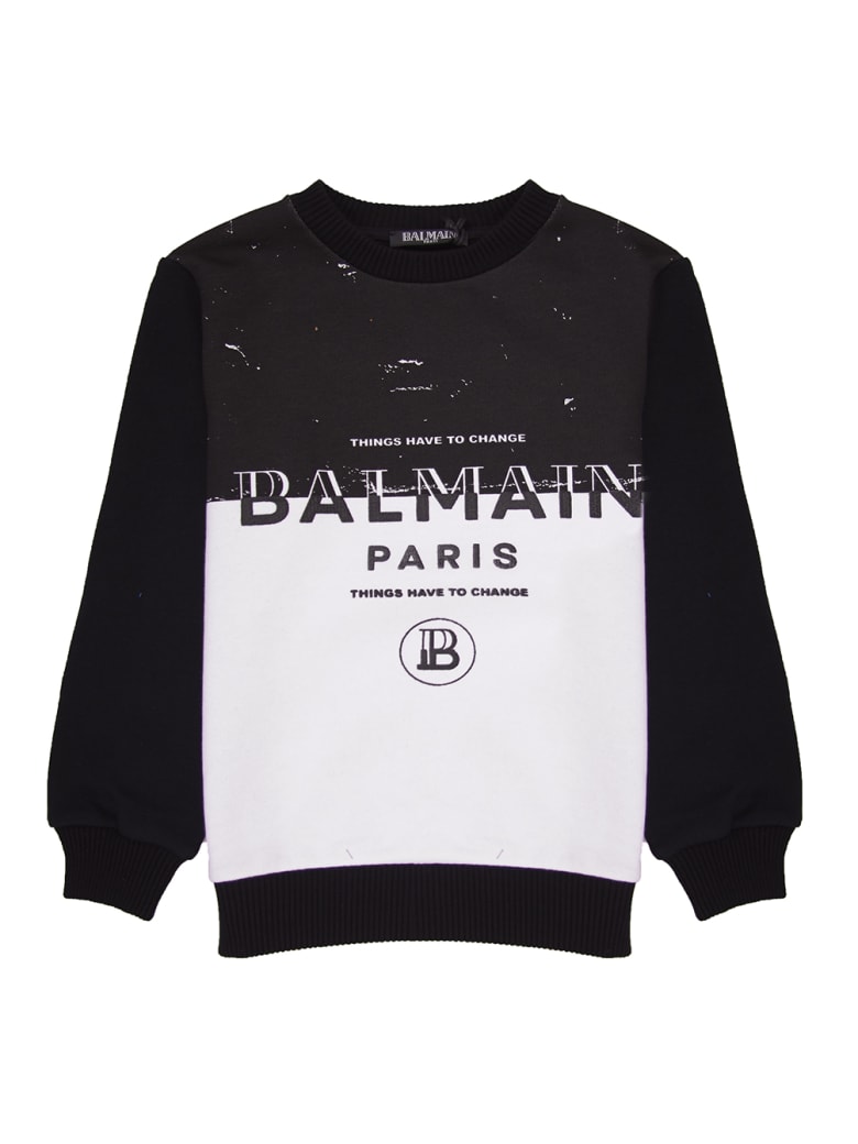 balmain sweatshirt white