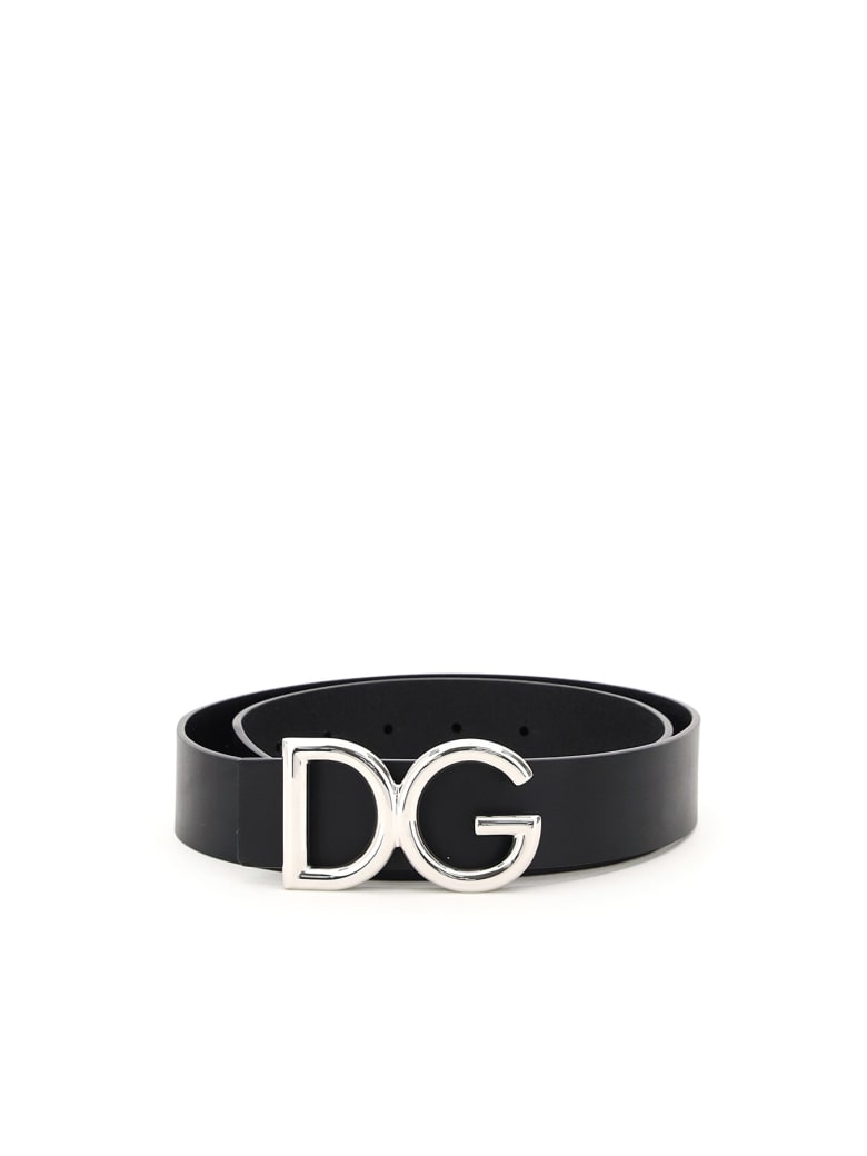 Dolce & Gabbana Dg Leather Belt - Nero
