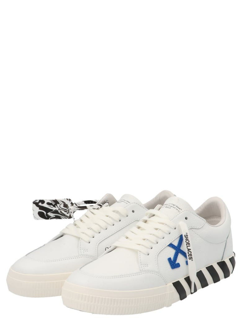 Off-White 'low Vulcanized' Shoes - Bianco e Blu