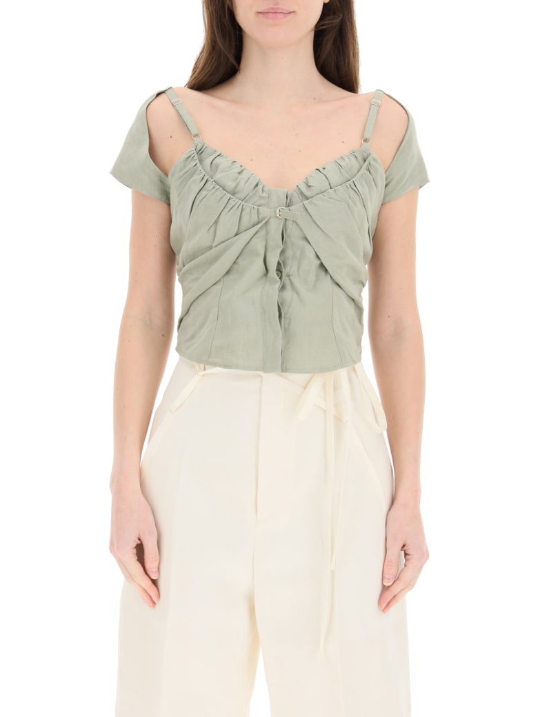 Jacquemus Le Haut Tovallo Top - SAGE GREEN (Green)