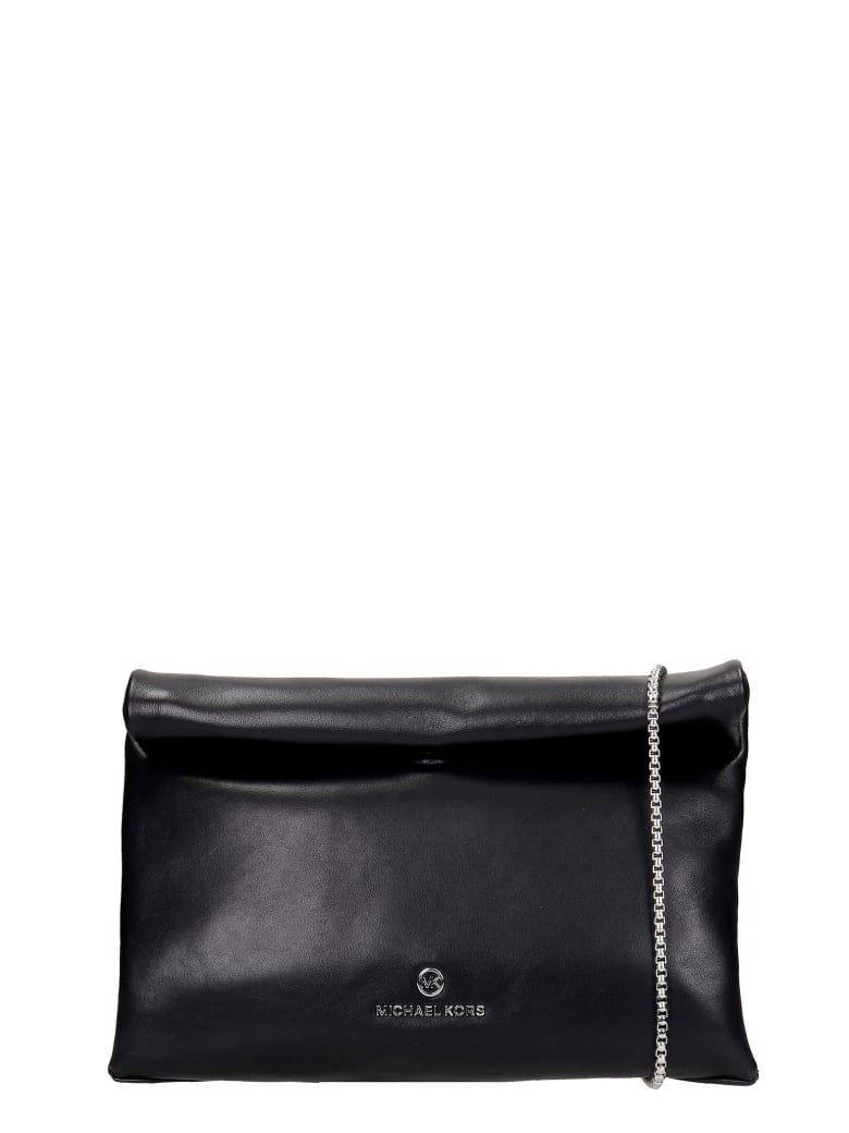 Michael Kors Shoulder Bag In Black Leather - black