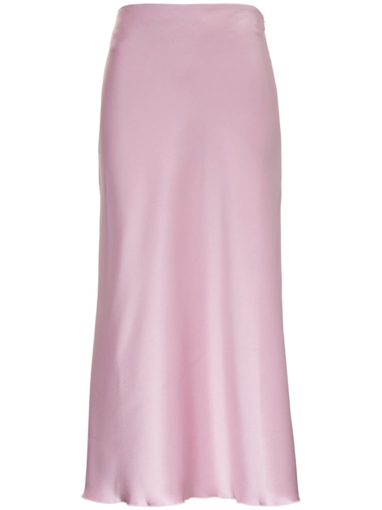 Nanushka Razi Skirt In Pink Satin - Pink