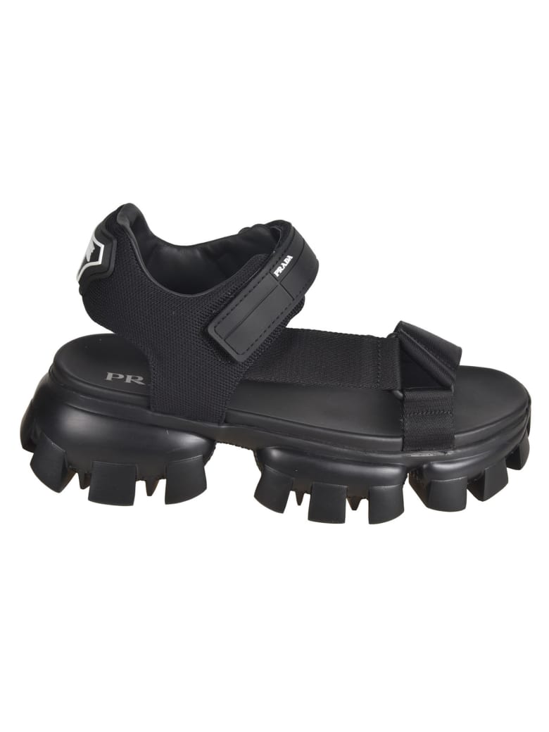 Prada Nastro Sandals - Black