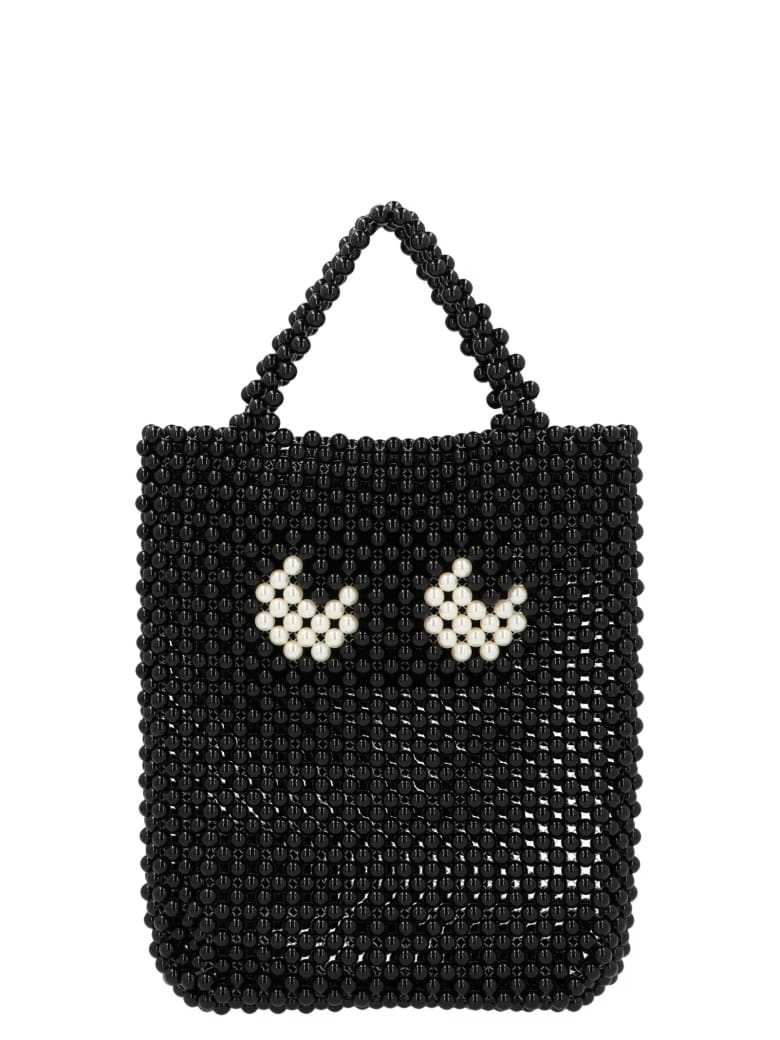 Anya Hindmarch 'eyes' Small Bag - BLACK