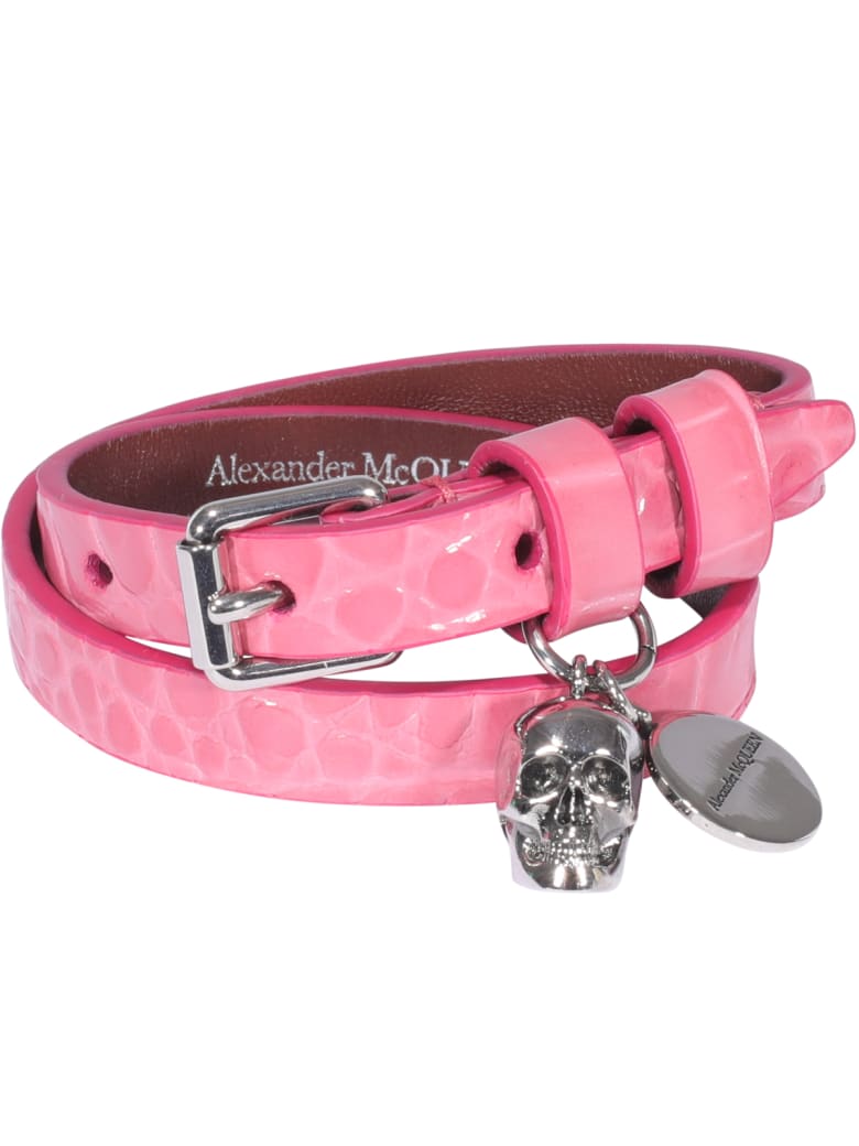 Alexander McQueen Skull Bracelet - PINK