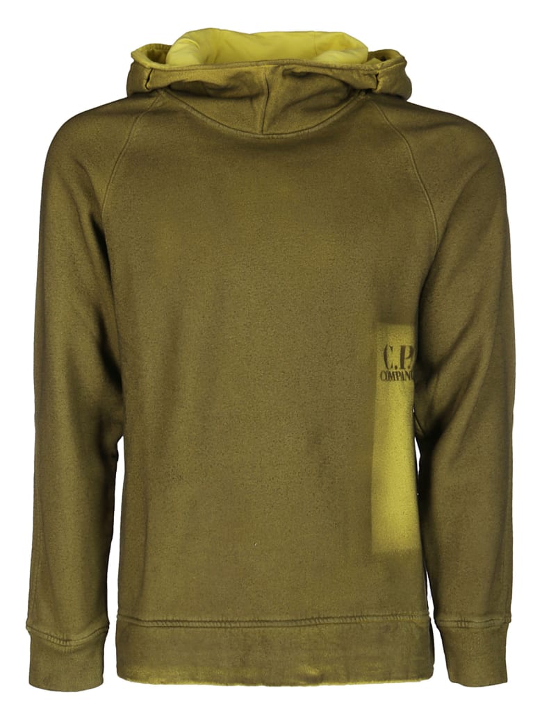 cp company hoodie green