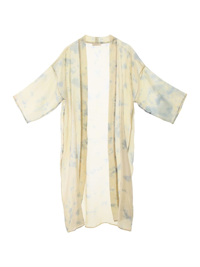 Mes Demoiselles Chorus Kimono Dress - BLUE COMBO (Beige)
