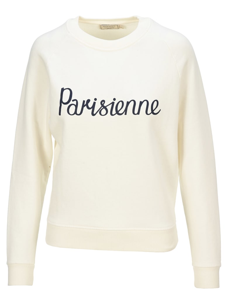 Maison Kitsuné Maison Kitsune Parisienne Vintage Swetshirt - ECRU
