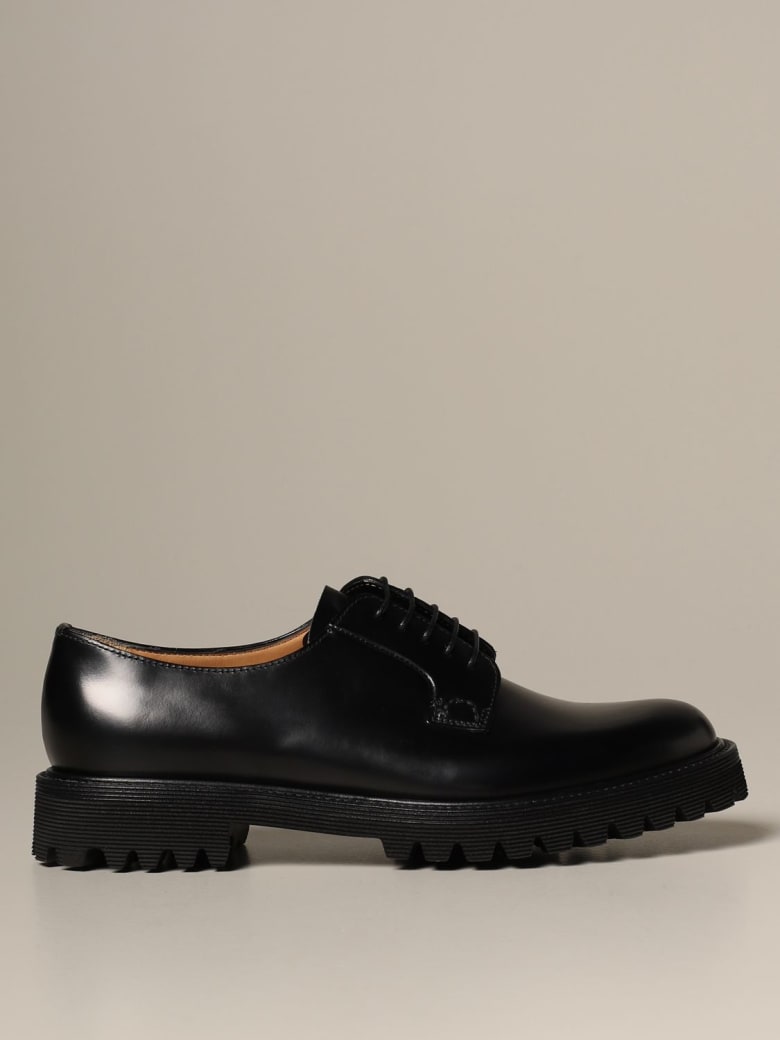 Church's Oxford Shoes Shannon Church's Derby In Brushed Leather - Black