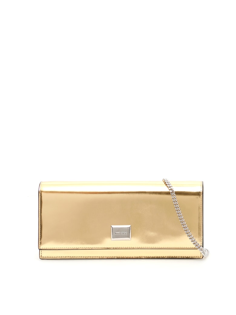 jimmy choo clutch gold