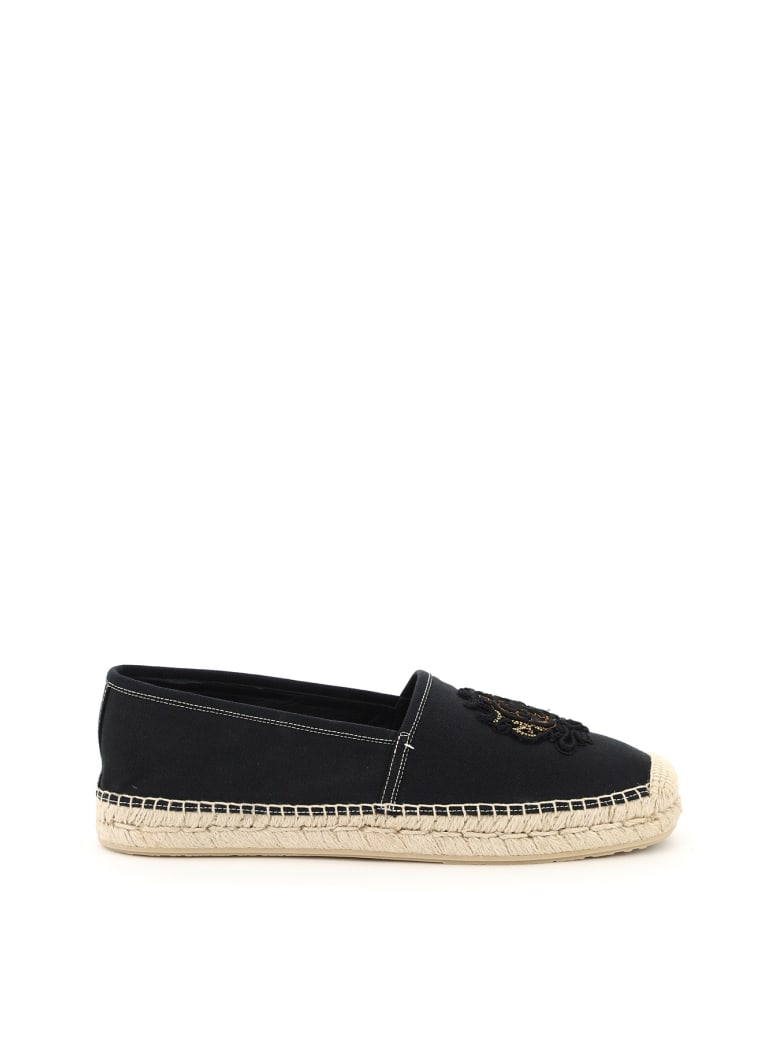 Dolce & Gabbana Boccaccio Espadrilles Dg Coat Of Arms - Nero