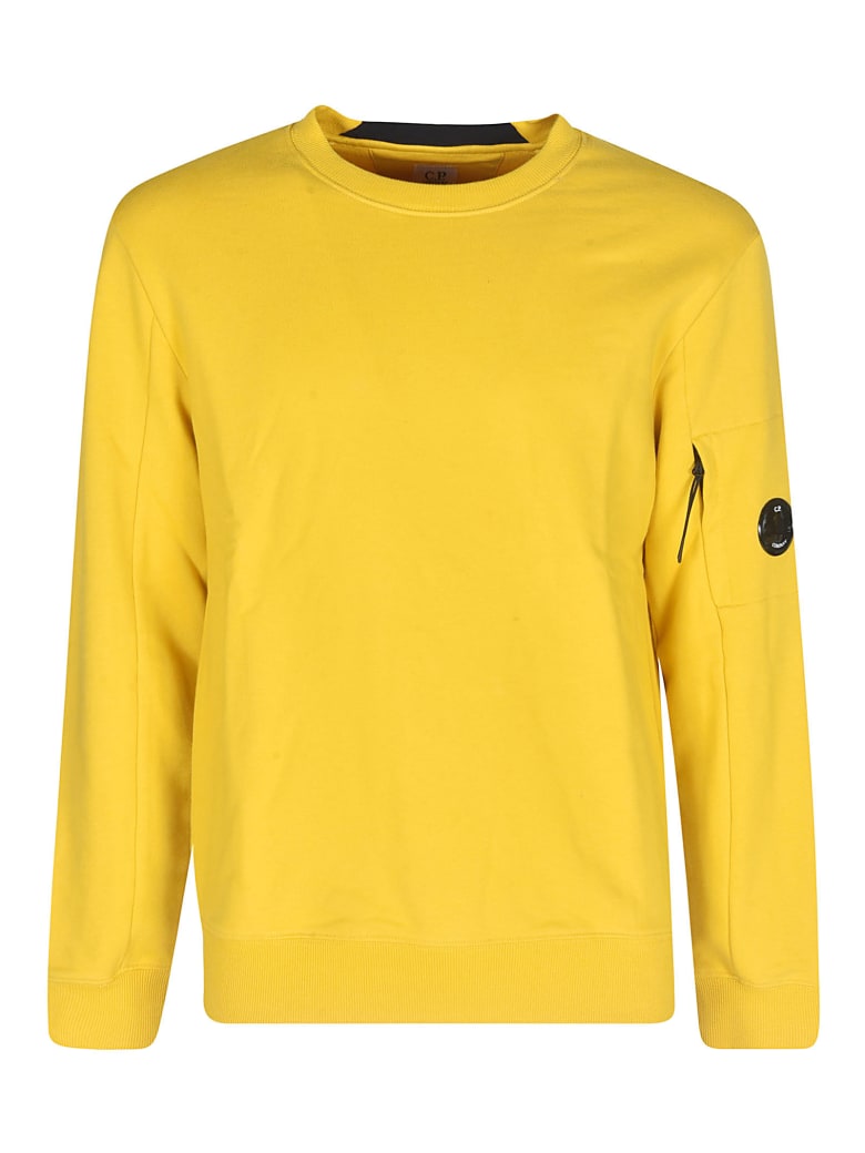 C.P. Company Diagonal Raised Fleece Sweatshirt - Giallo
