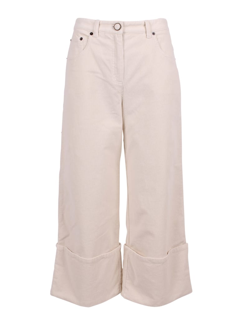 Vivetta Cotton Trousers - White