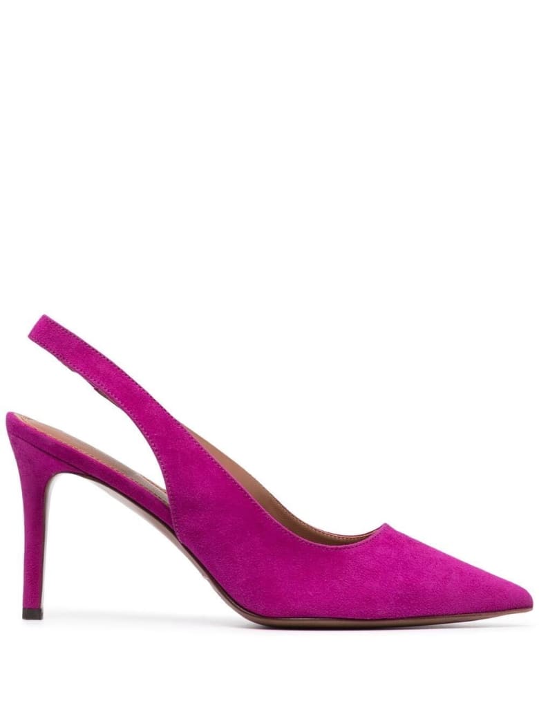 L'Autre Chose Pink Suede Leather Pumps - Fuxia