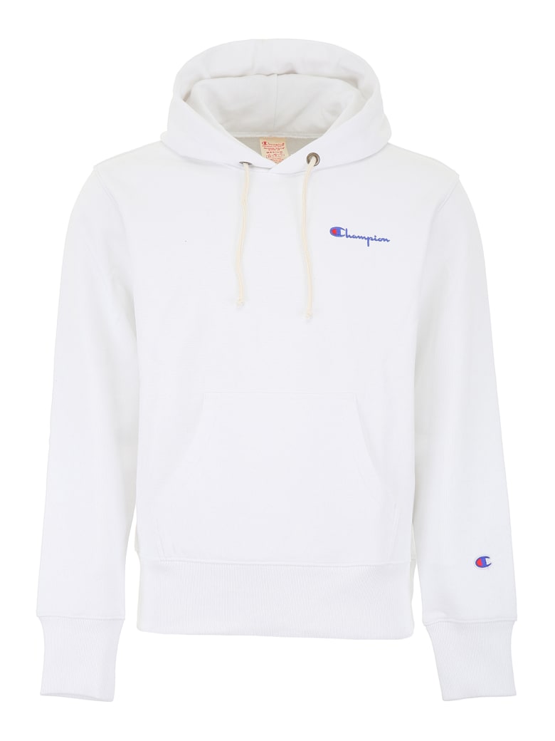 small white champion hoodie