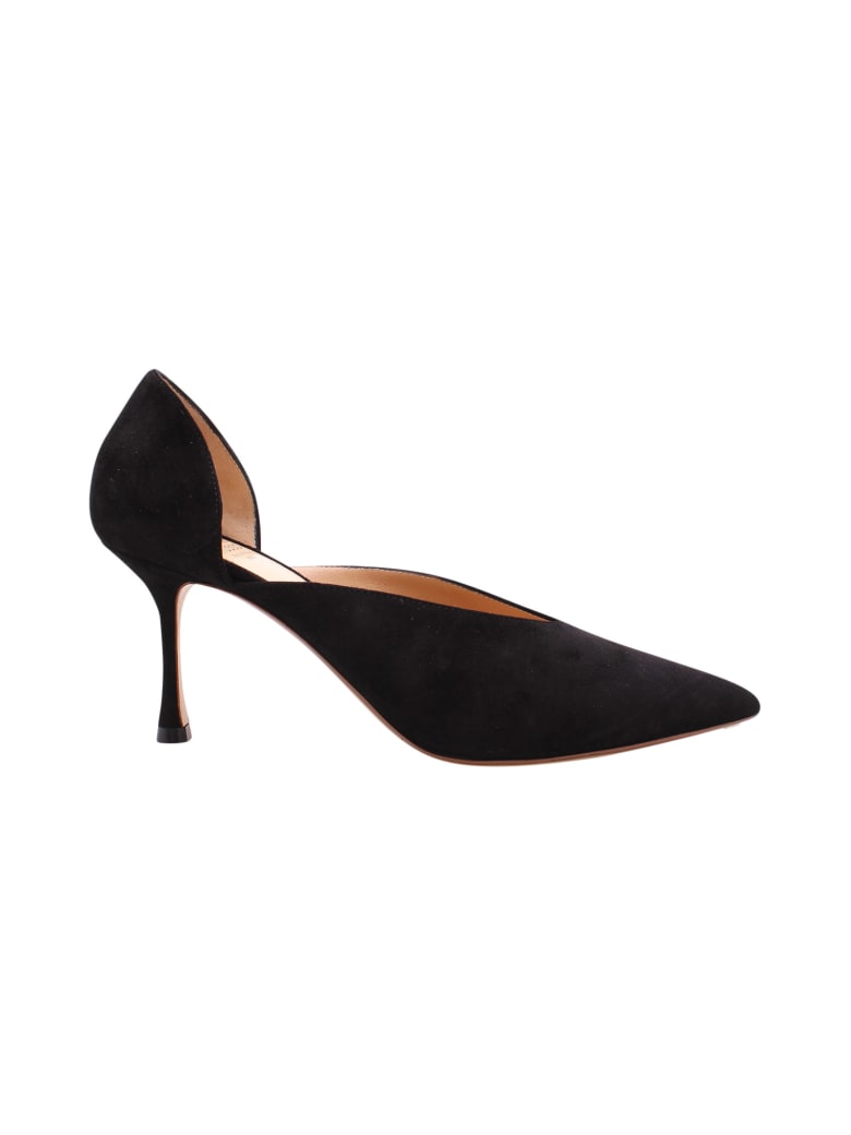 Francesco Russo Leather Pumps - Black