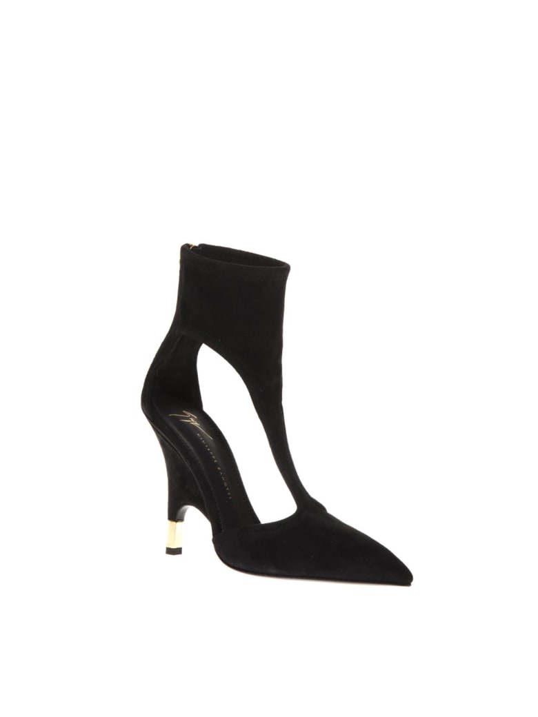 Keira Black Suede Ankle Boots 