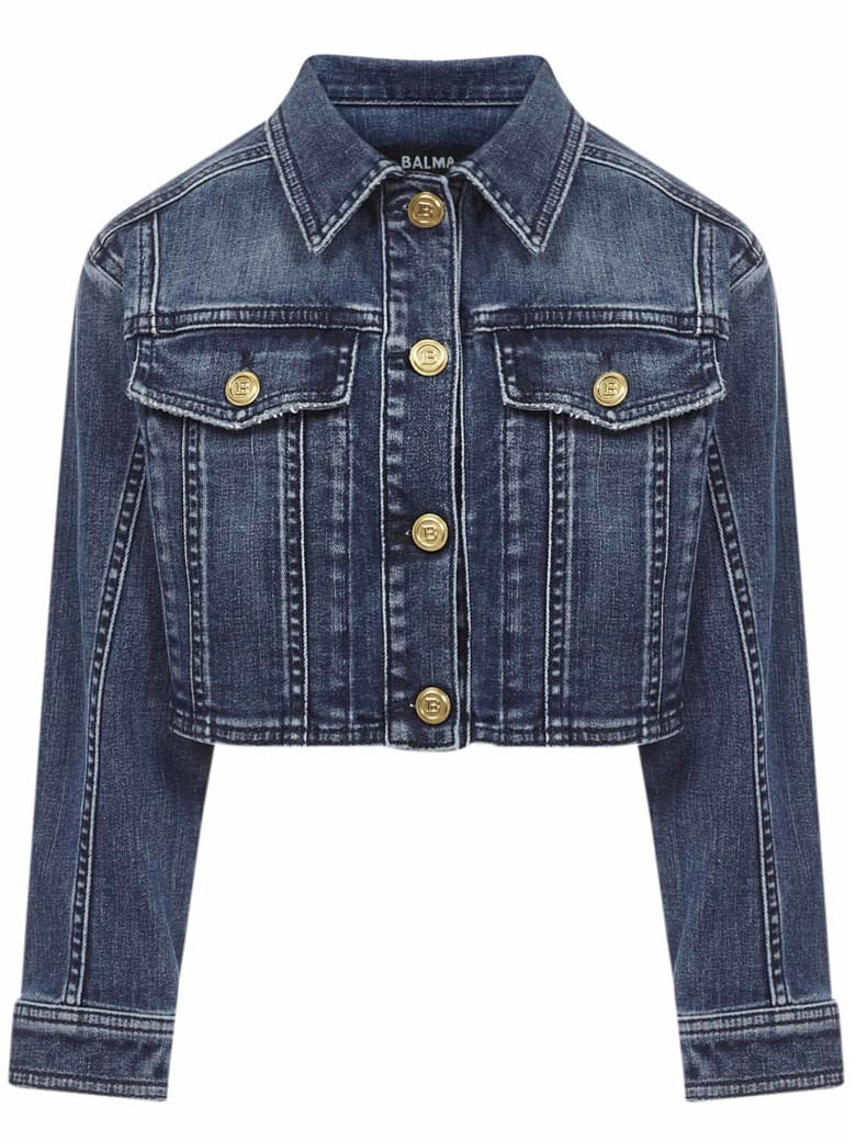 Balmain Paris Kids Jackets - Blue