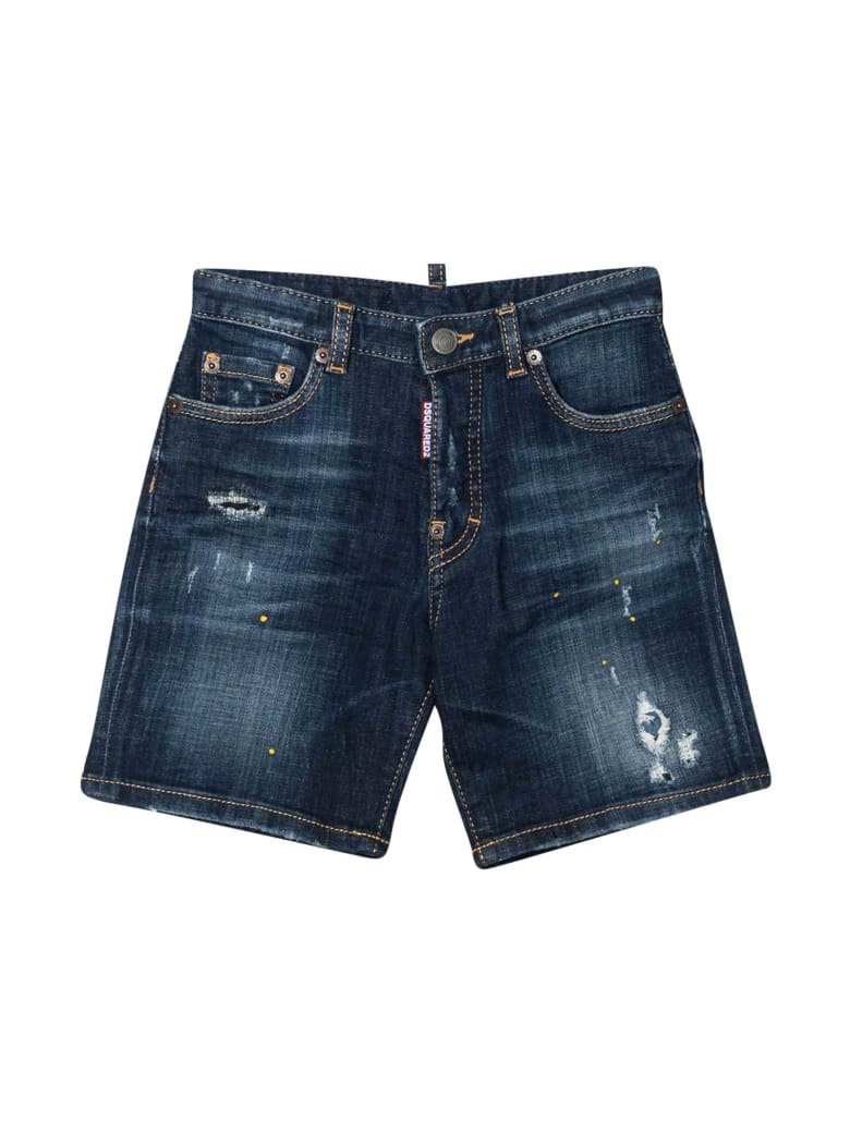 Dsquared2 Blue Denim Shorts - Unica