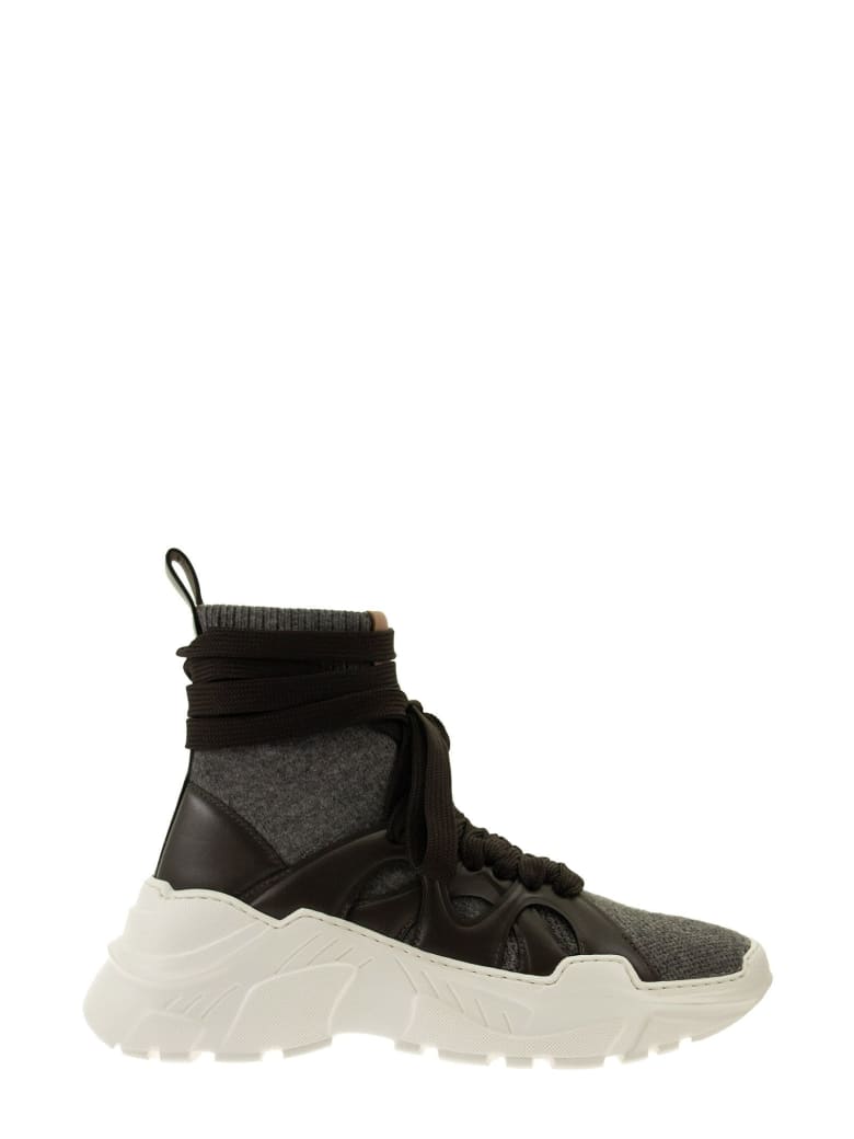 Agnona 2.28 Cashmere Sneakers - Charcoal