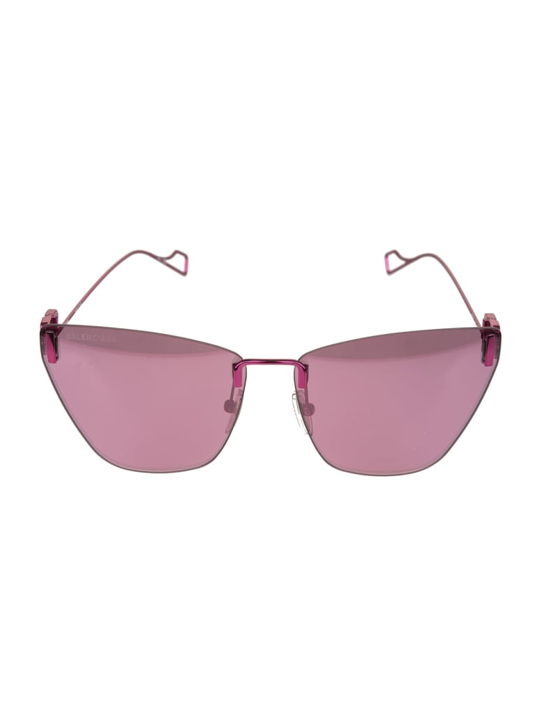 Balenciaga Pink Light Cat Woman Sunglasses - Purple