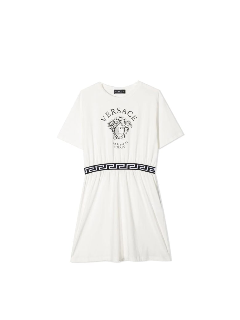 Young Versace Abito Medusa Bianco - Bianco