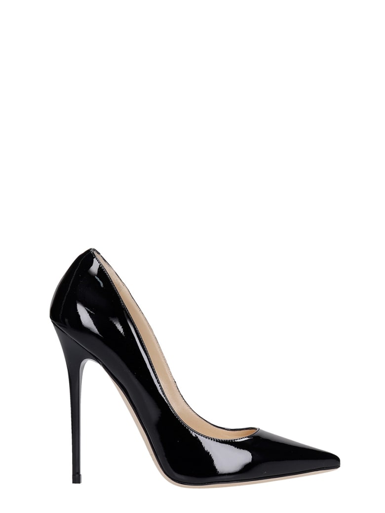 Jimmy Choo Anouk Pat Pumps In Black Patent Leather - black