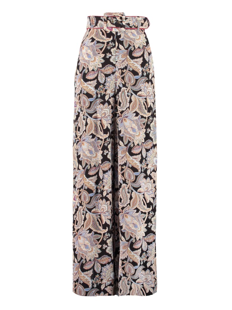 Zimmermann Printed Silk Pants - Multicolor