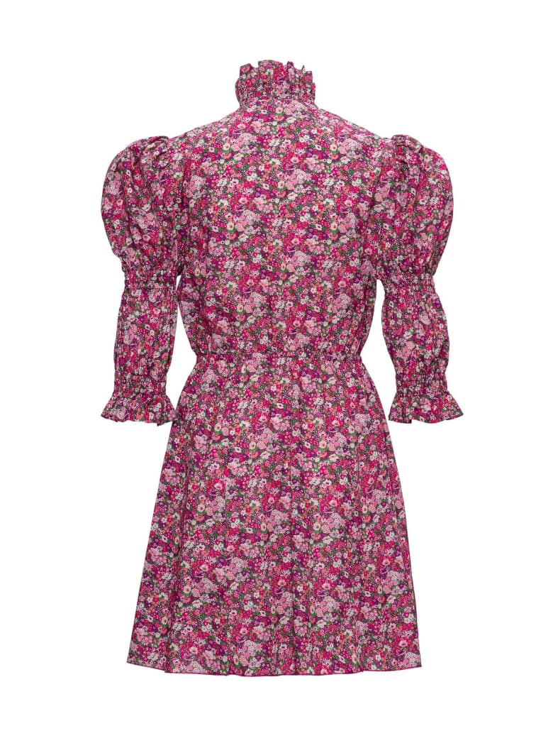 Philosophy di Lorenzo Serafini Floral Dress With Puffed Shoulders - Multicolor