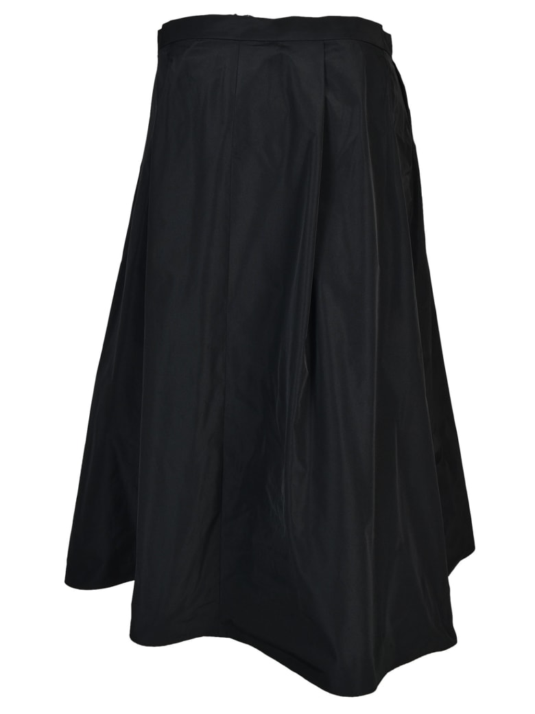 Jil Sander Jil Sander Woven Wide Faille Skirt - Black - 8916650 | italist