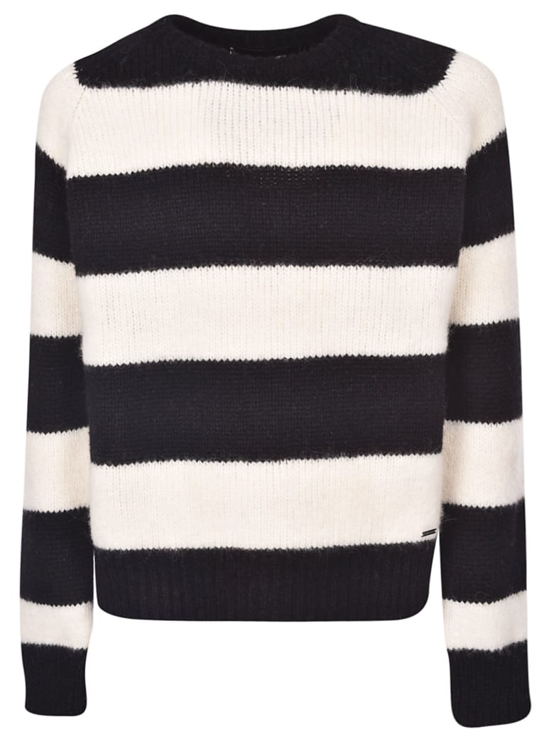 Dsquared2 Dsquared2 Striped Sweater - Black/White - 10882299 | italist