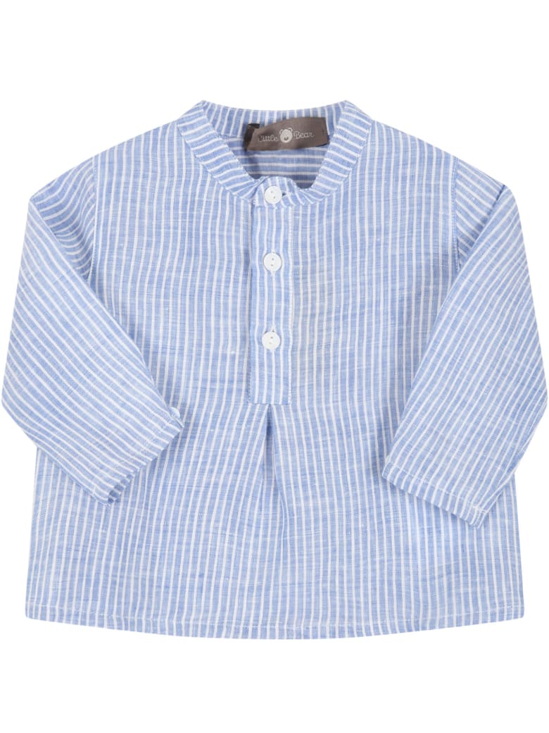 Little Bear Light Blue Shirt For Baby Boy - Light Blue