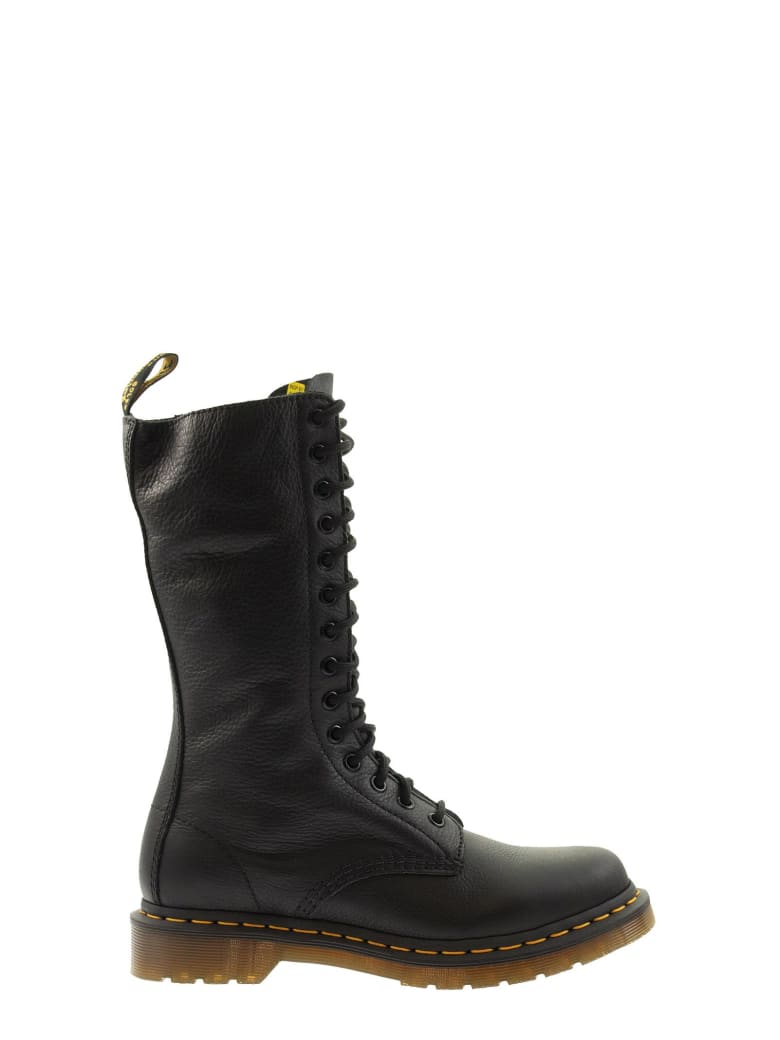 Dr. Martens Virginia Black Laced Boot - Black