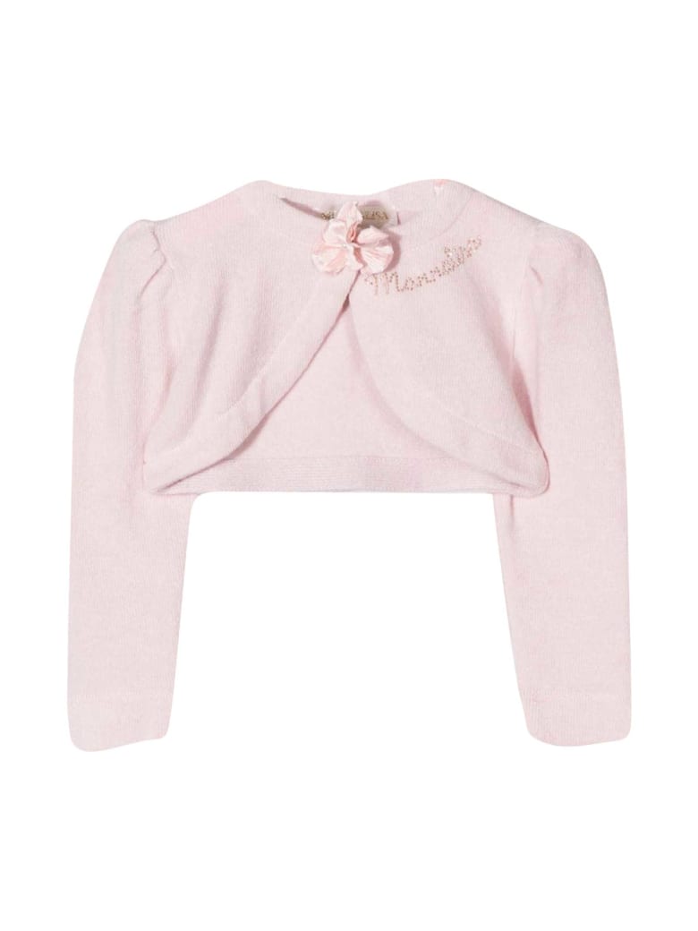 Monnalisa Pink Cardigan Baby Monnalisa - Rosa