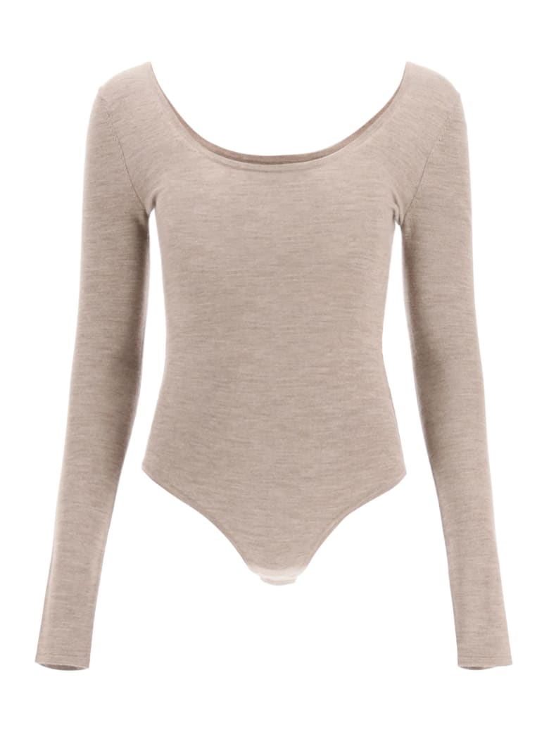 Gabriela Hearst Emily Bodysuit - TAUPE (Beige)
