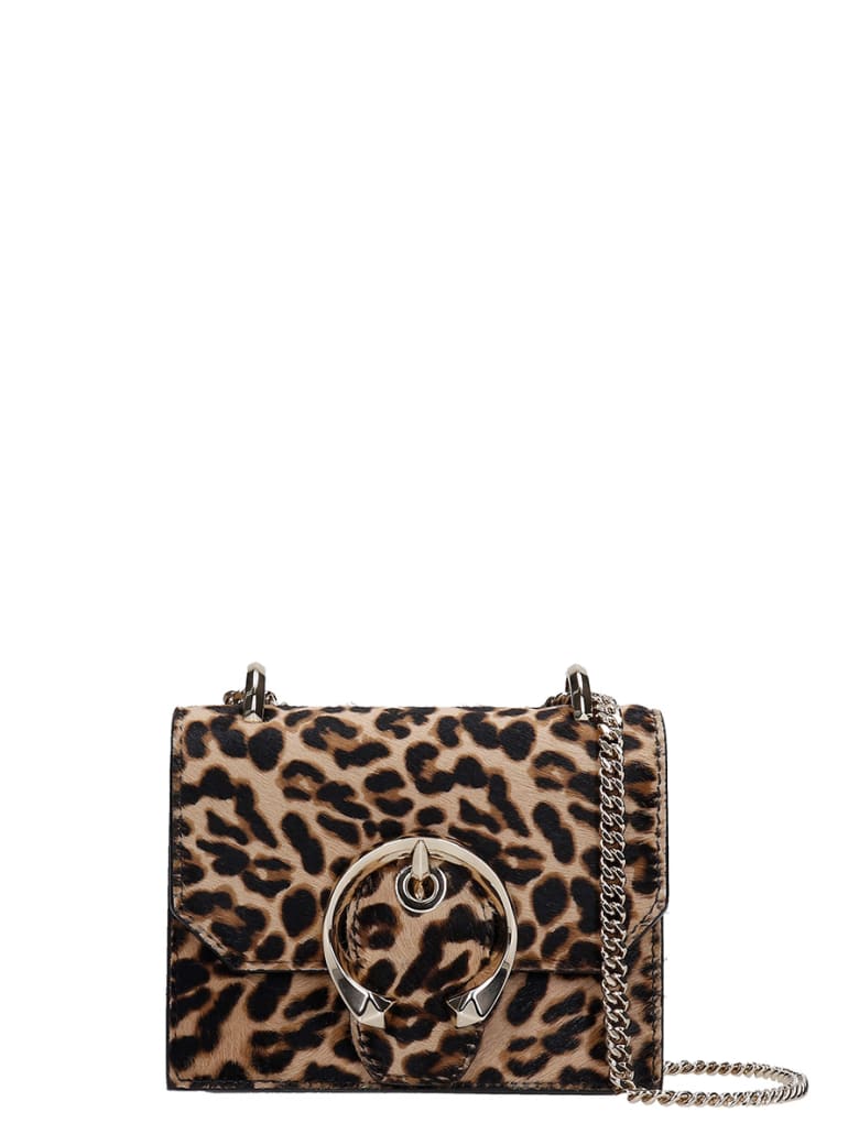 Jimmy Choo Mini Paris Shoulder Bag In Animalier Pony Skin - Animalier