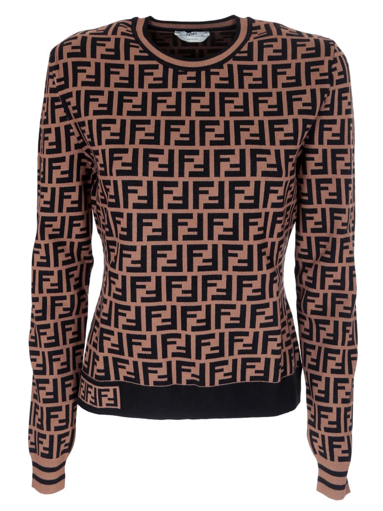 Fendi Fendi Ff Print Sweater - 11010686 | italist
