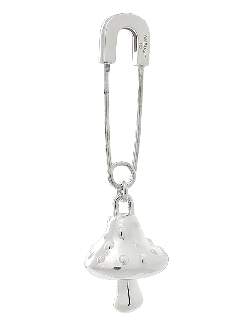 AMBUSH Mushroom Safety Pin Earring - SILVER