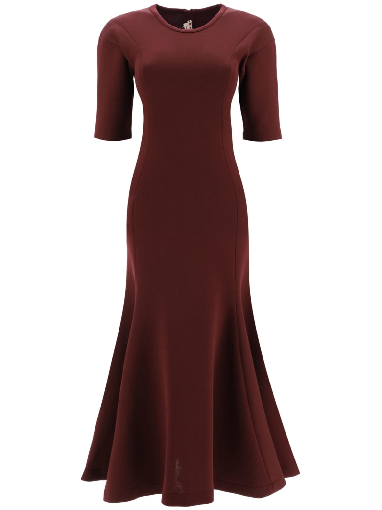 Marni Jersey Dress - BURGUNDY (Red)