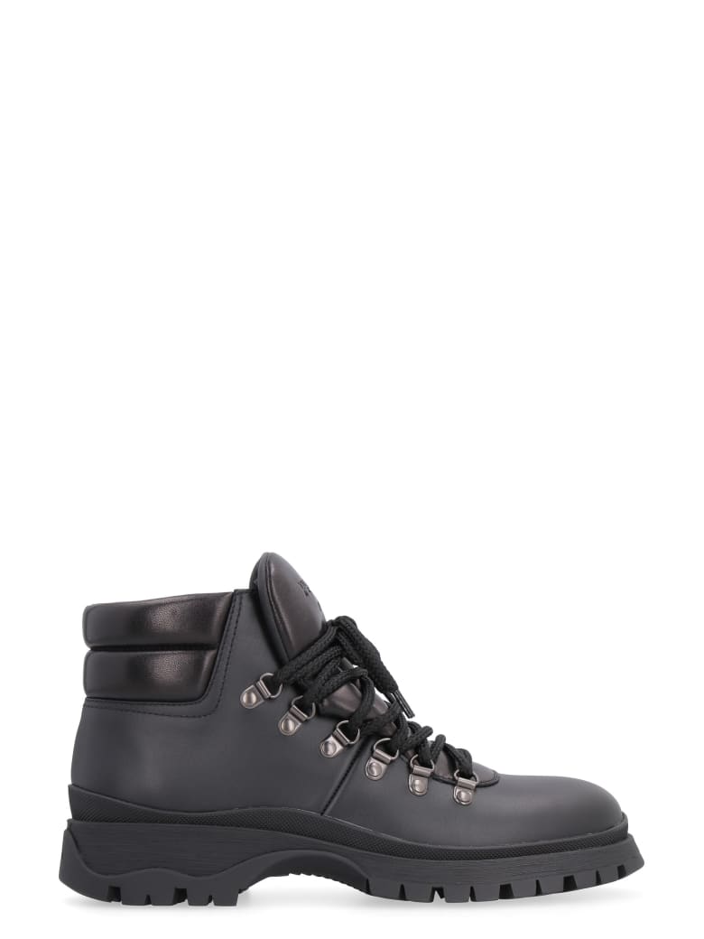 prada lace up ankle boots