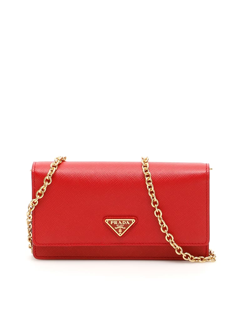 prada mini bag red