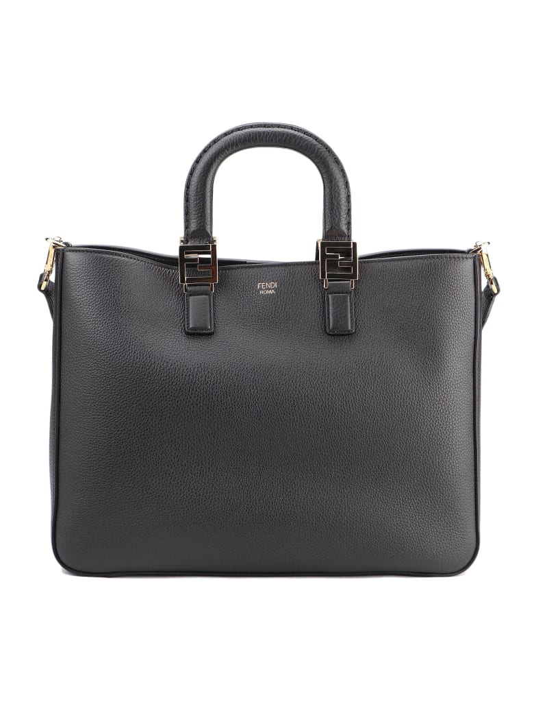 Fendi Ff Tote Medium - Nero