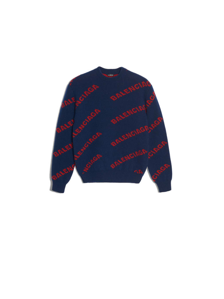 balenciaga red sweater