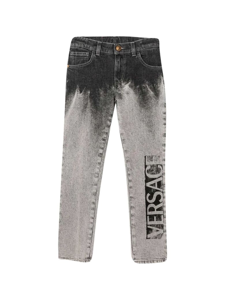 Young Versace Gray Jeans - Grigio chiaro