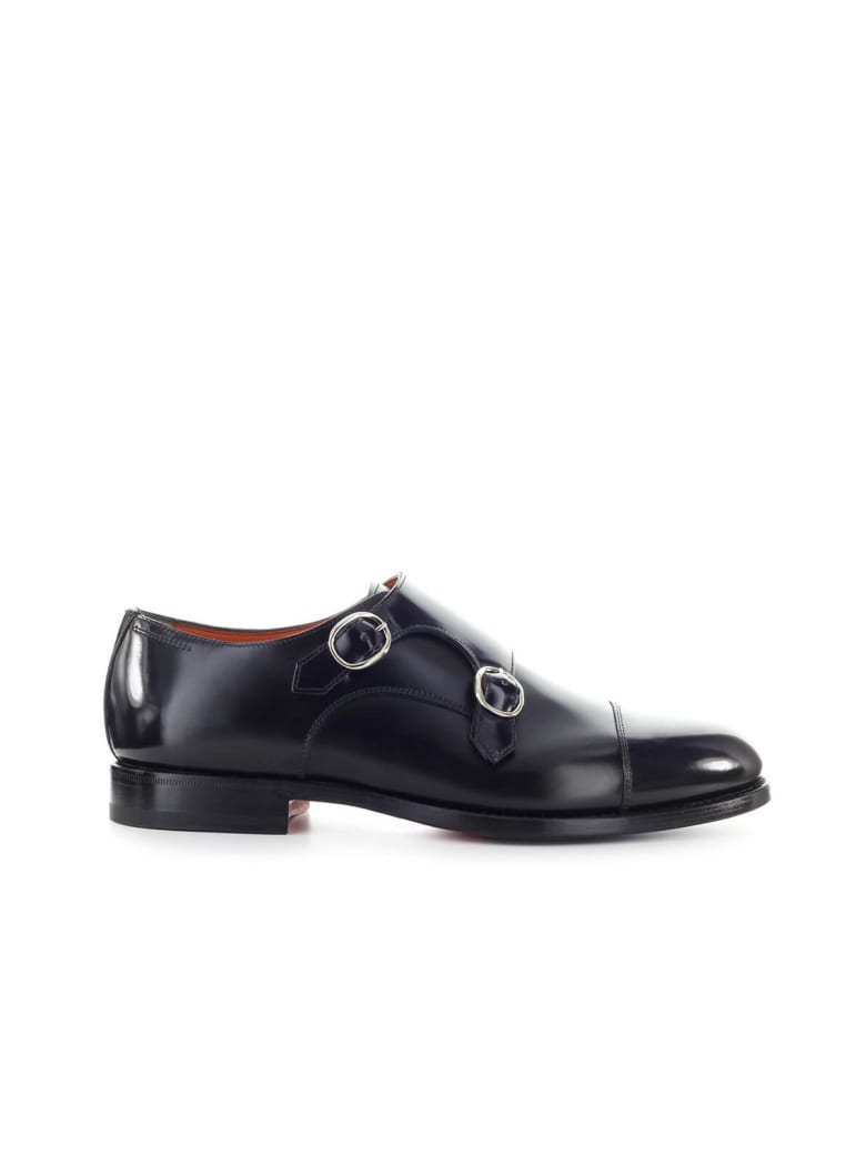 santoni monk strap