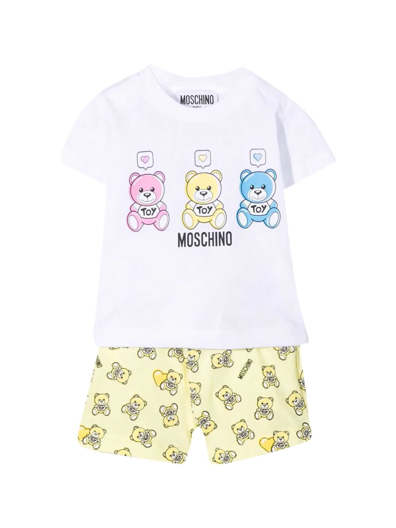 Moschino White T-shirt - Gialla