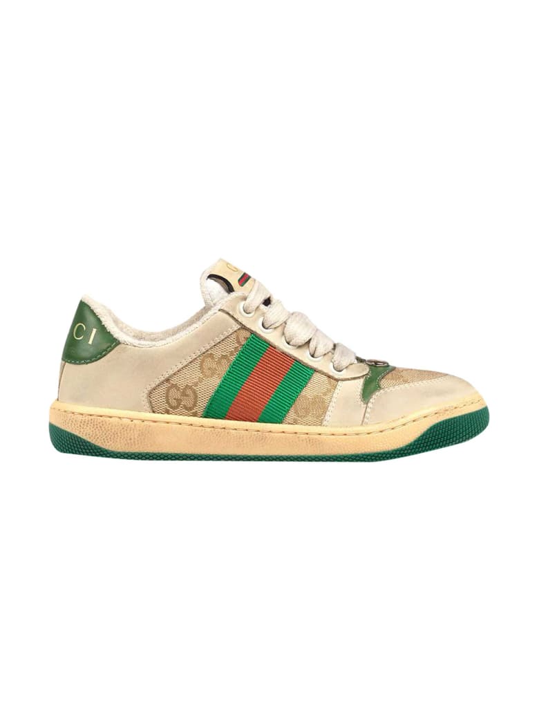 Gucci Gg Supreme Sneakers - Beige