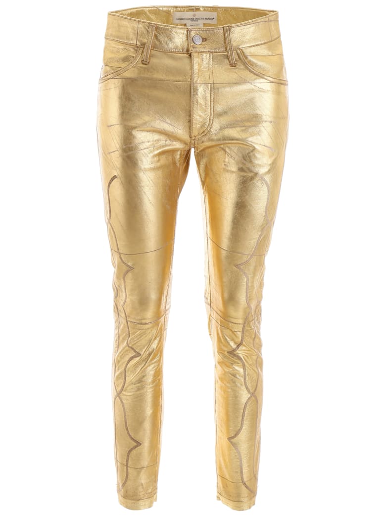 Golden Goose Leather Trousers | italist, ALWAYS LIKE A SALE