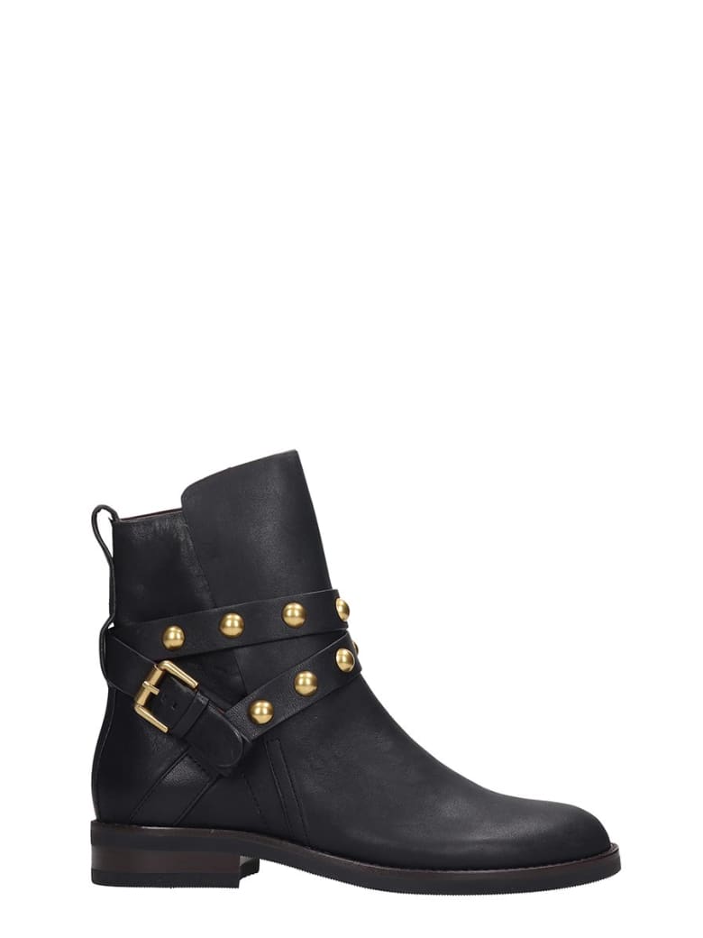 see by chloe black ankle boots