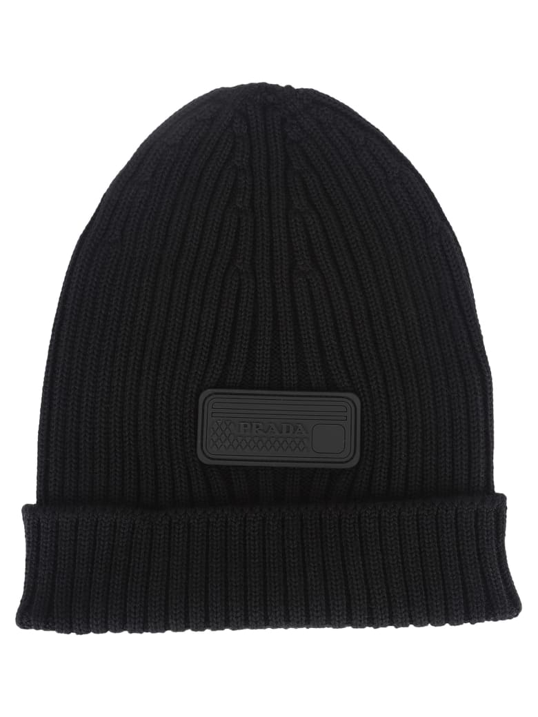 prada beanie black